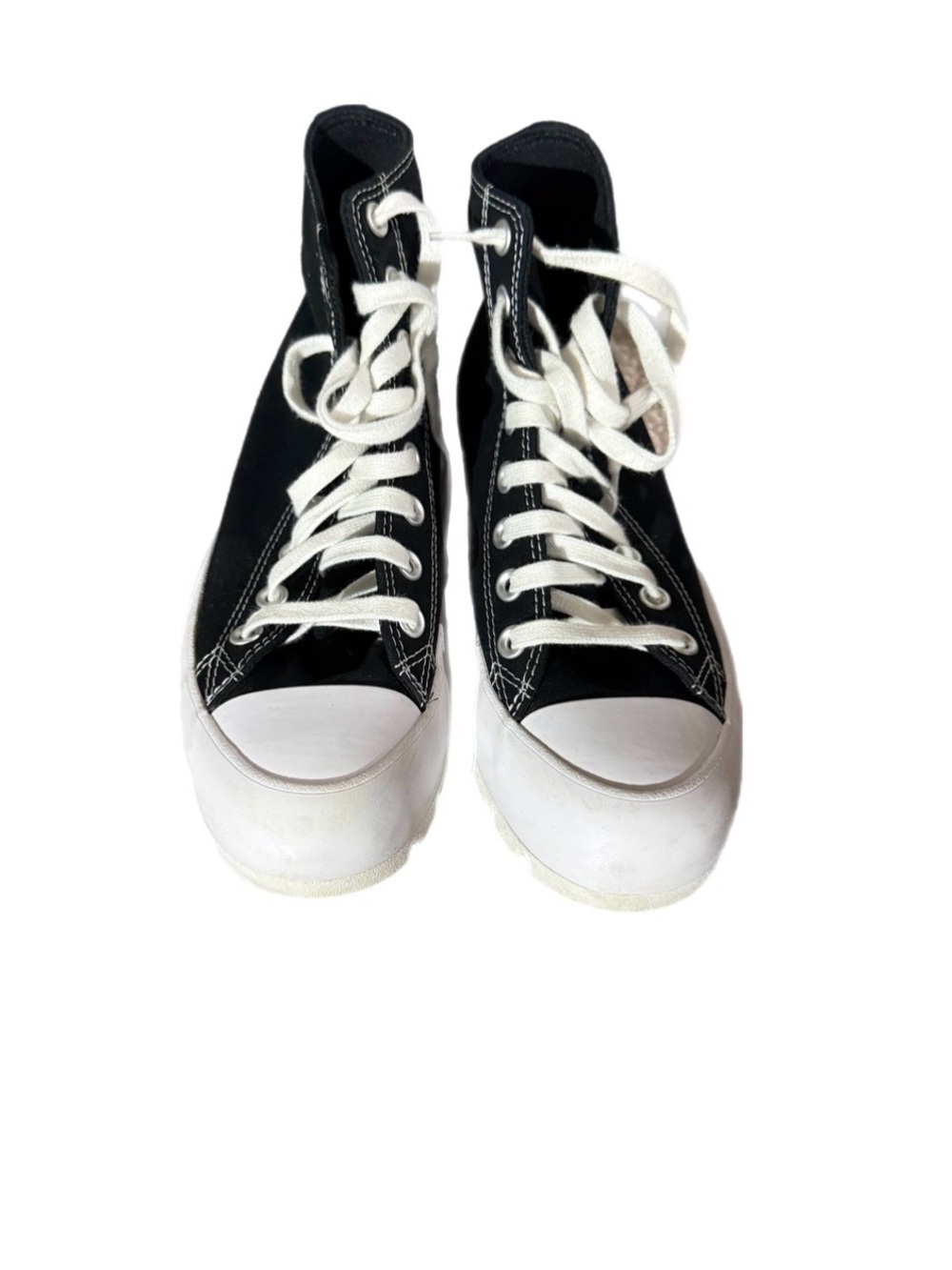 Converse Black High-Top Sneakers with White Accents
